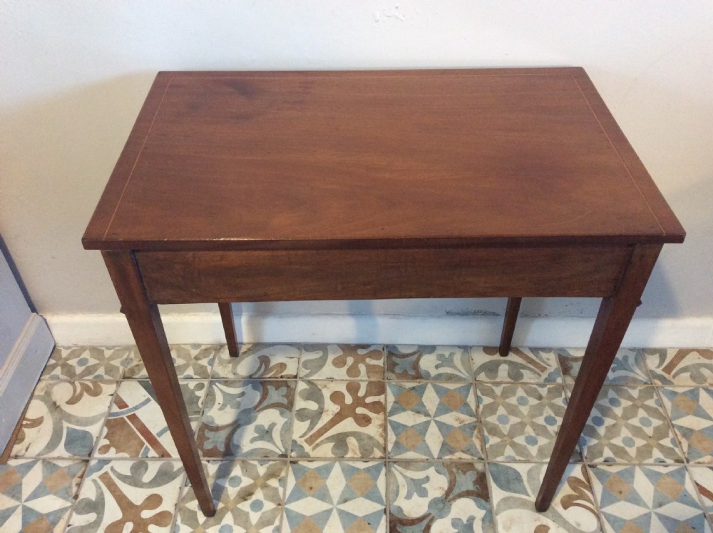 A late Georgian mahogany side table View X