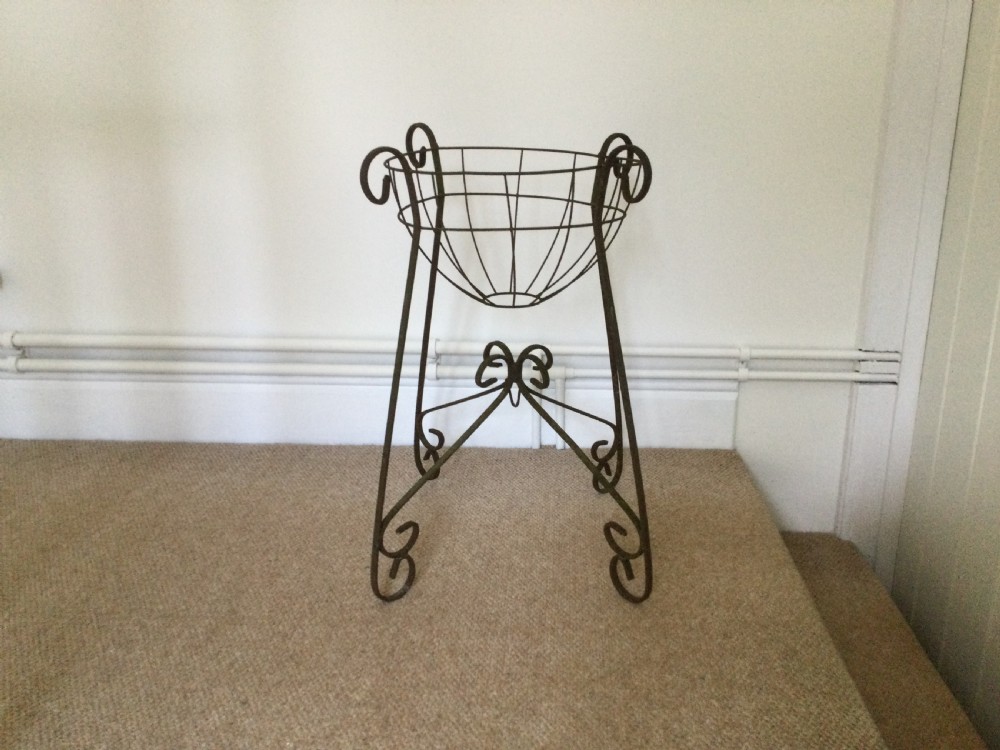 A wirework plant stand  View II