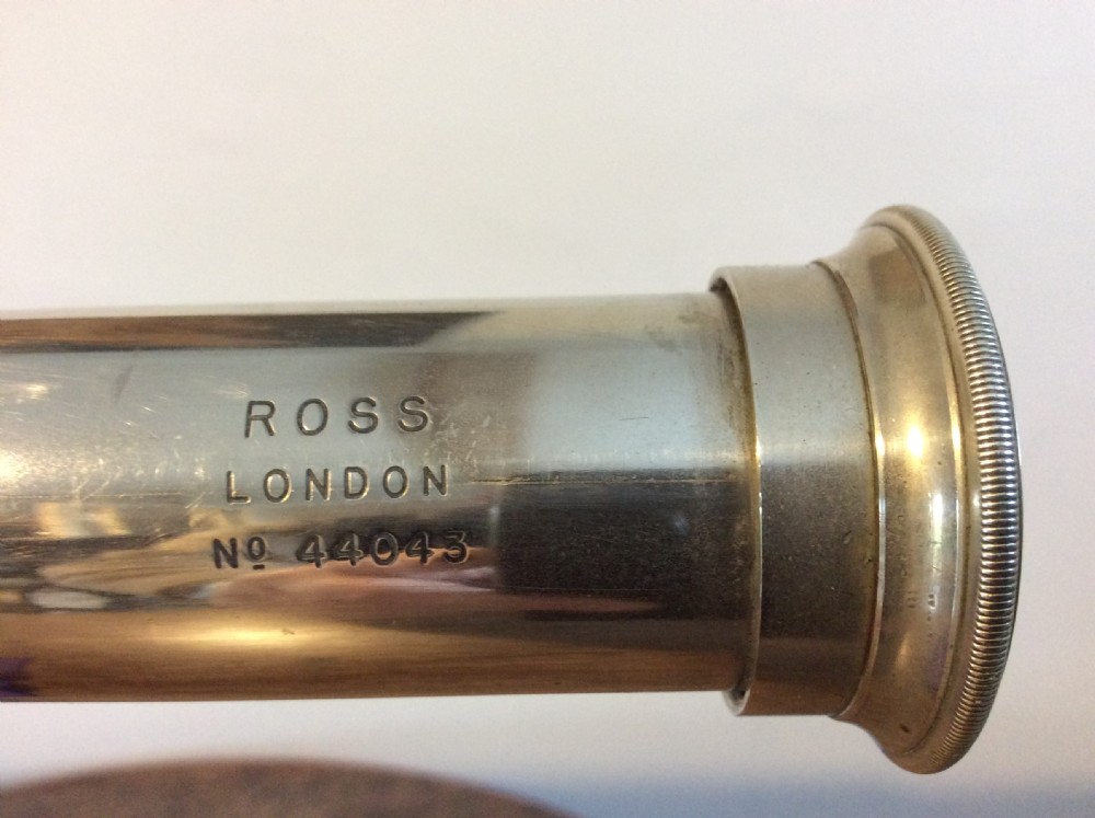 A WW1 Ross London military telescope on stand View III