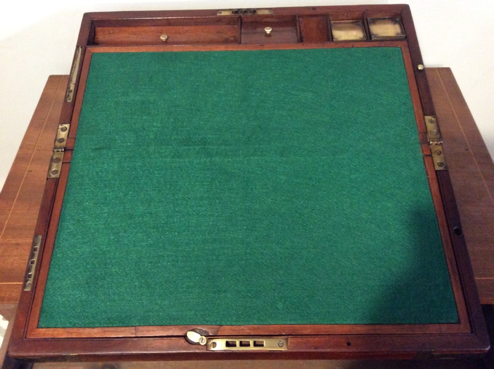 A 19thC campaign writing slope View IV
