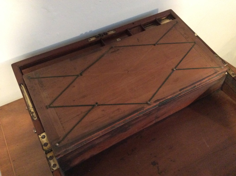 A 19thC campaign writing slope View IX