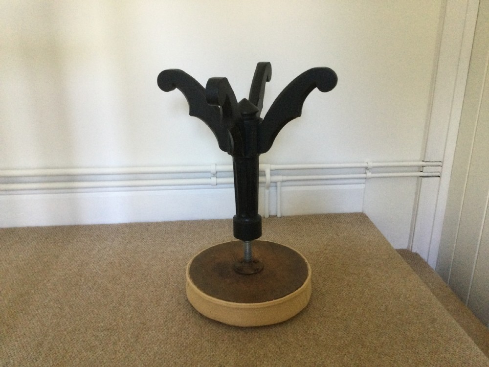 A 19thC French ebonized piano stool View VI