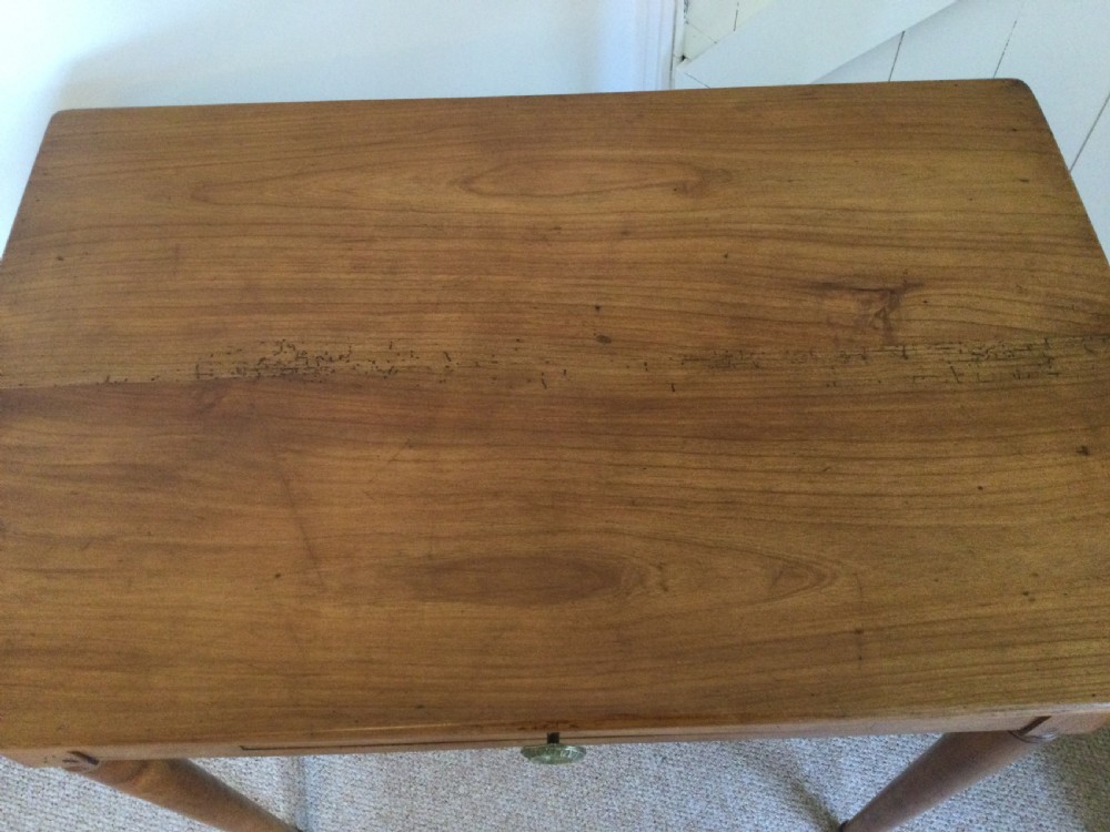 A French cherry wood side table View VI