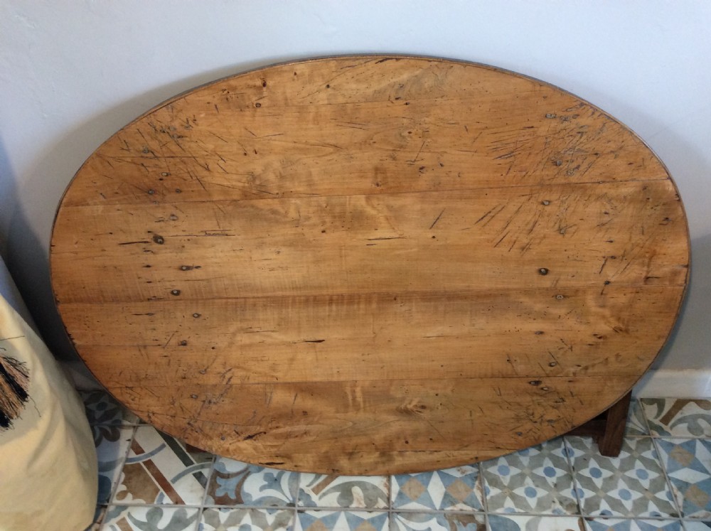 A 1.2m wide French oval coffee table View V