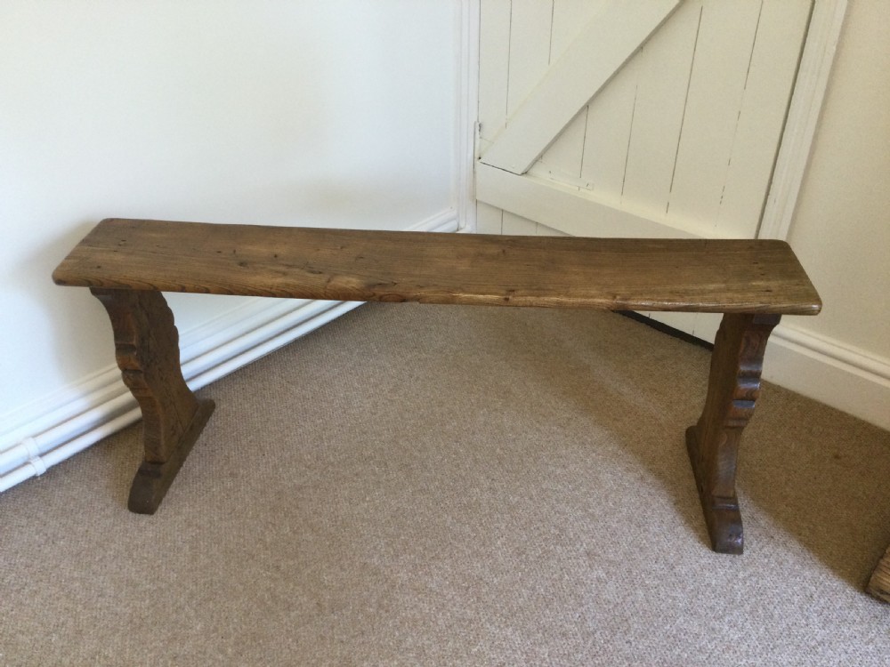 A small French elm bench View II