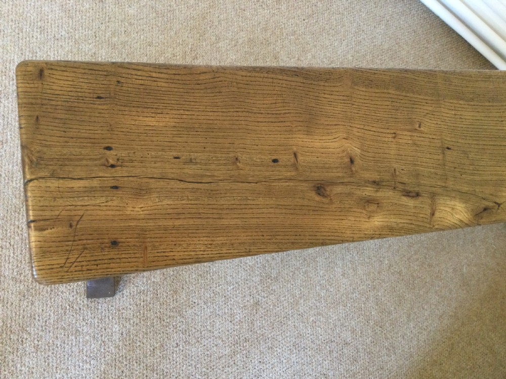A small French elm bench View V