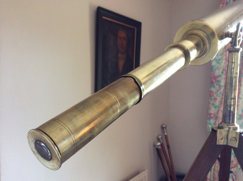 A large brass observation telescope View III