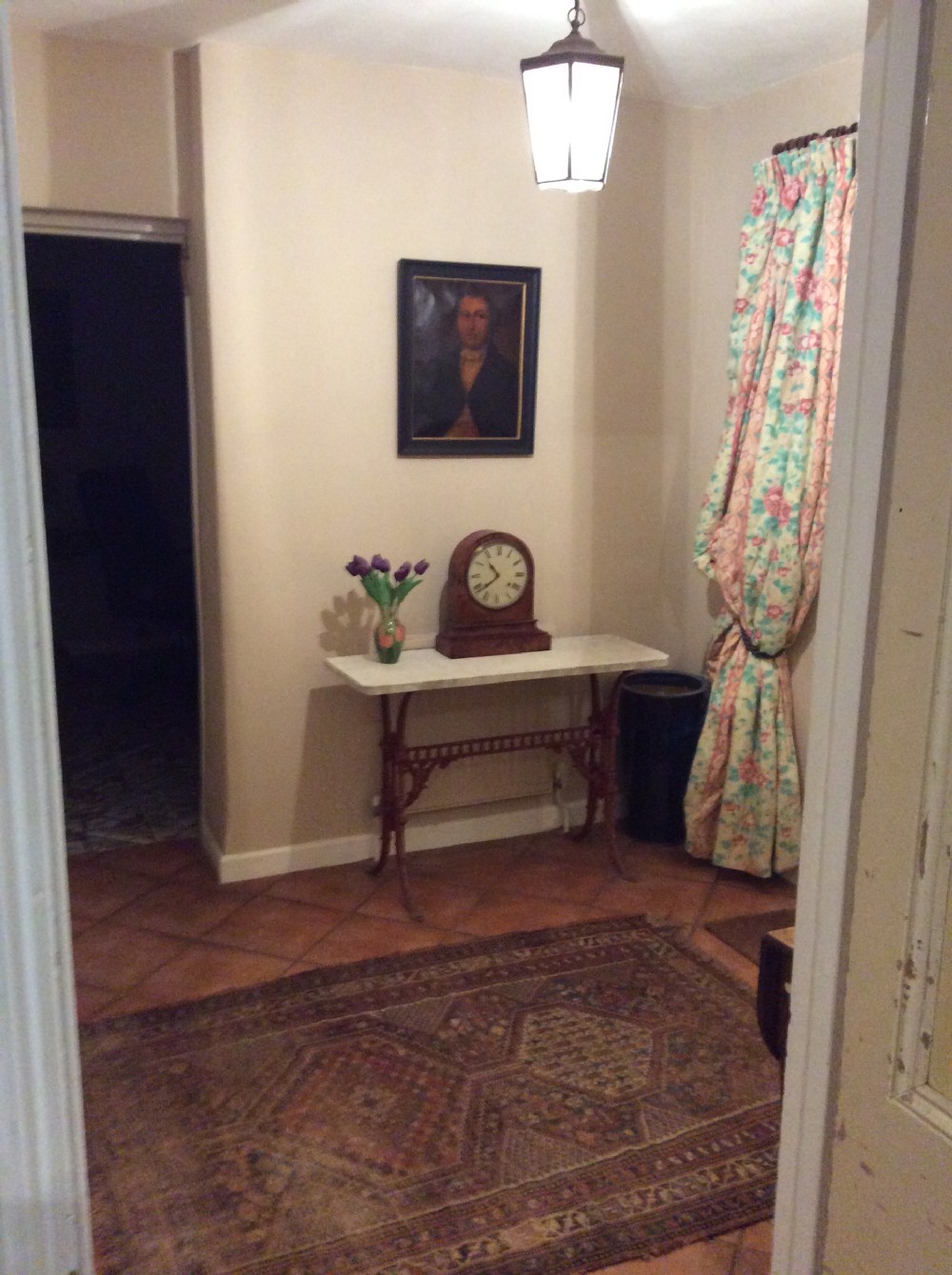 A cast iron and marble console hall table View XIII