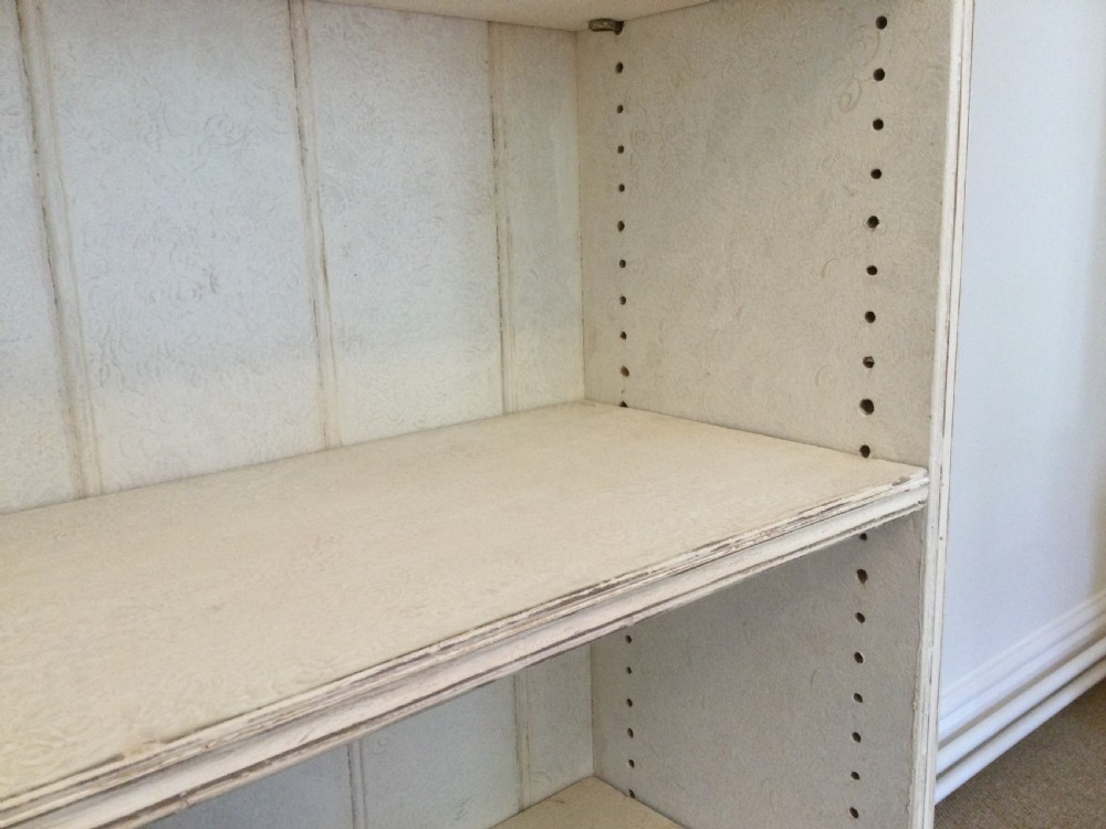 An English painted pine bookcase View III