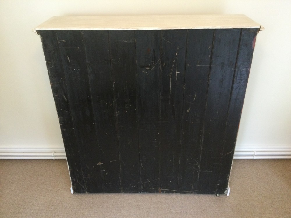 An English painted pine bookcase View IX