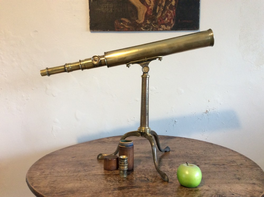 A Broadhurst Clarkson of London library telescope