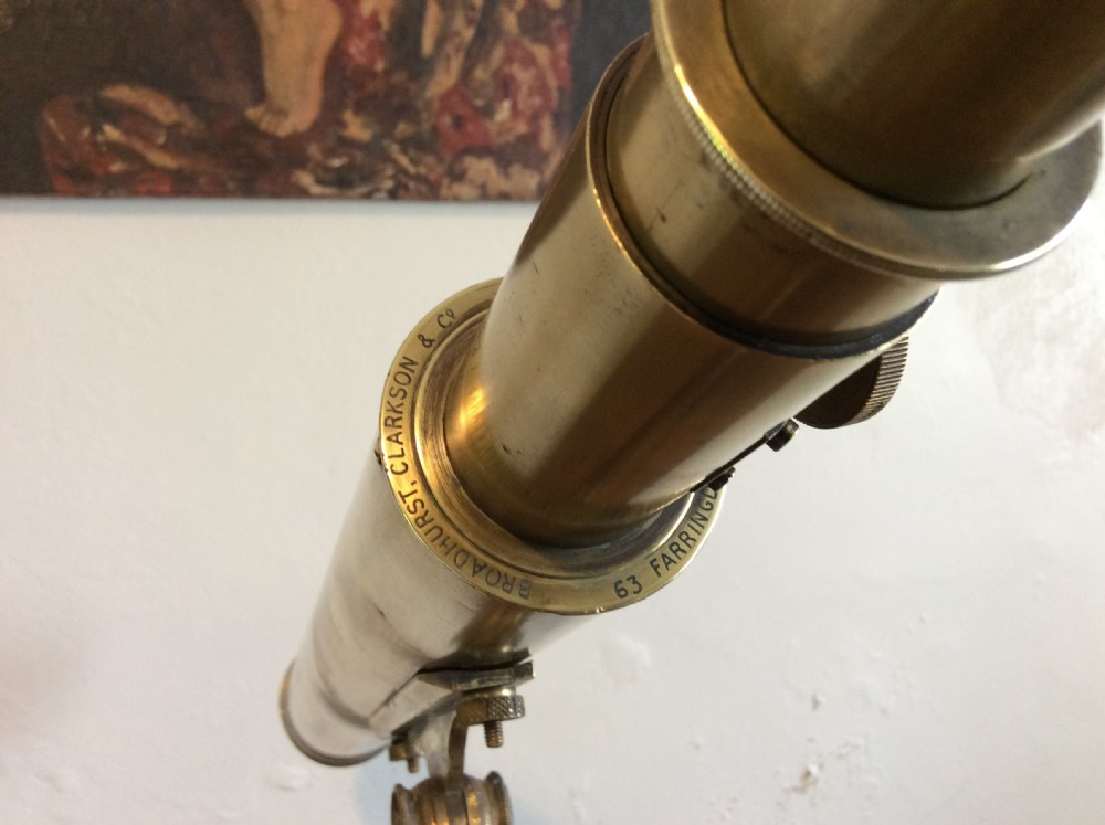 A Broadhurst Clarkson of London library telescope View VII
