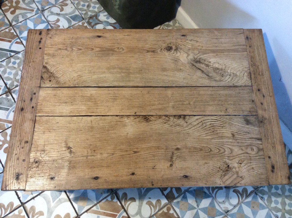 A French elm topped coffee table View V