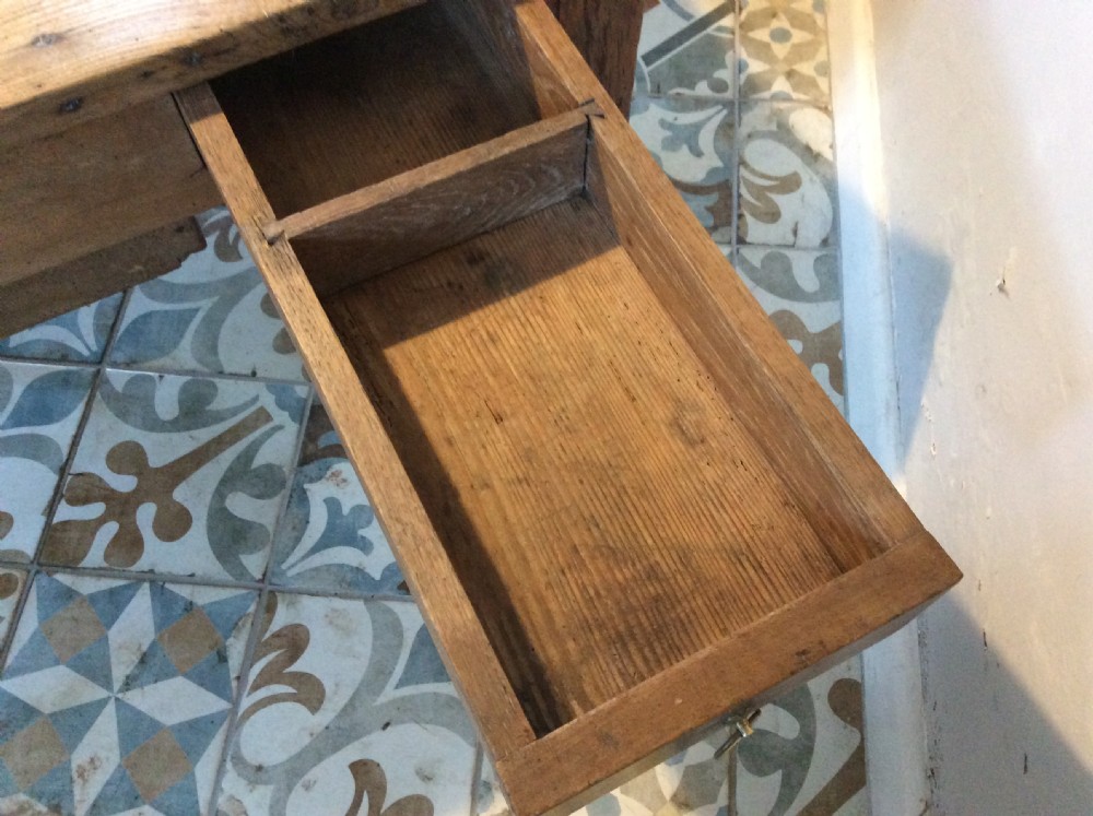 A French elm topped coffee table View VII