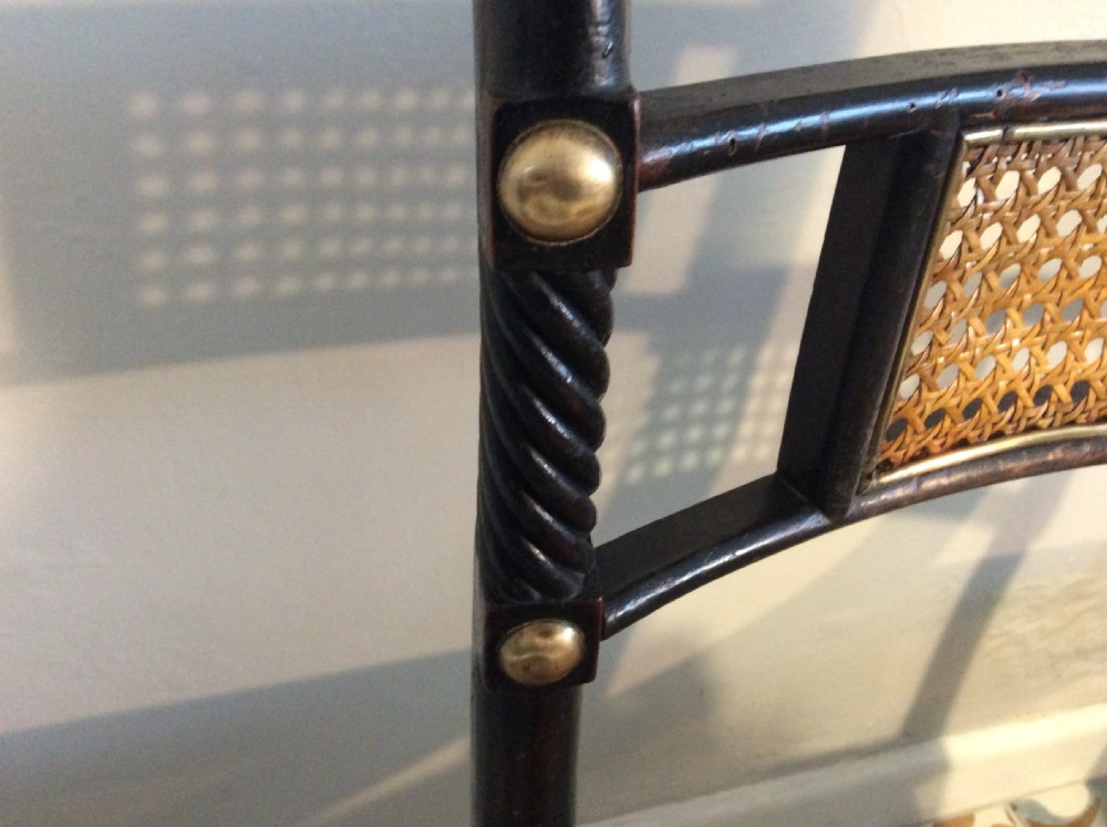 A pair of Regency hall chairs View VIII