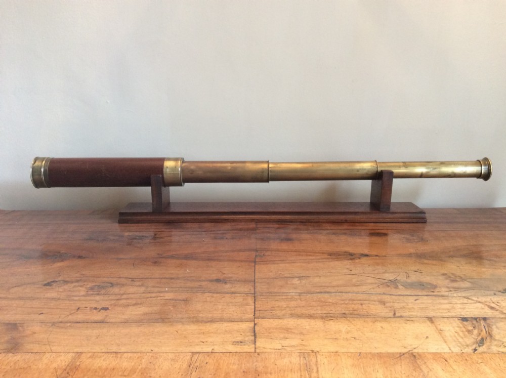 A 19thC  London made mid sized telescope.