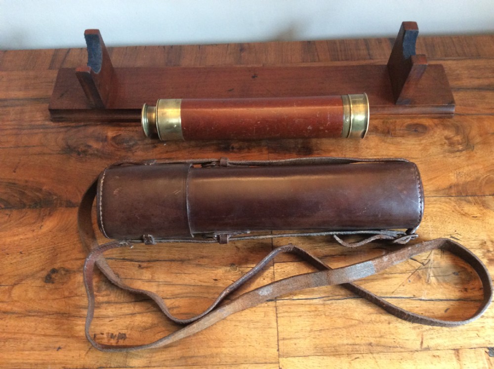 A 19thC  London made mid sized telescope. View IX
