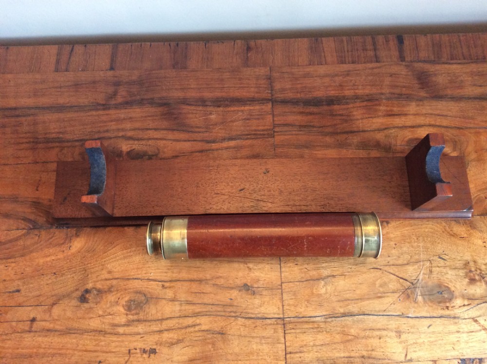 A 19thC  London made mid sized telescope. View X