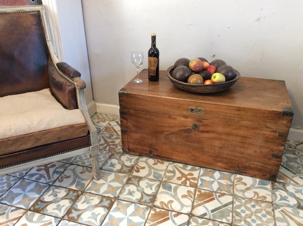 A 19thC camphor campaign trunk View II