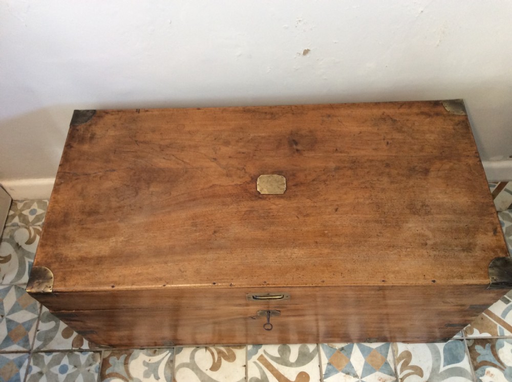 A 19thC camphor campaign trunk View III