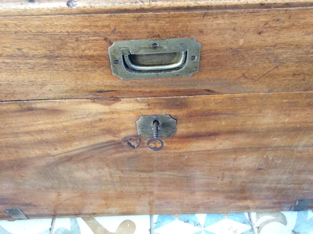 A 19thC camphor campaign trunk View V