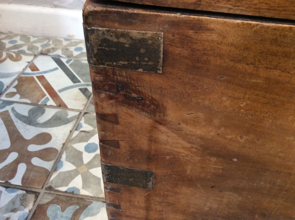 A 19thC camphor campaign trunk View VIII