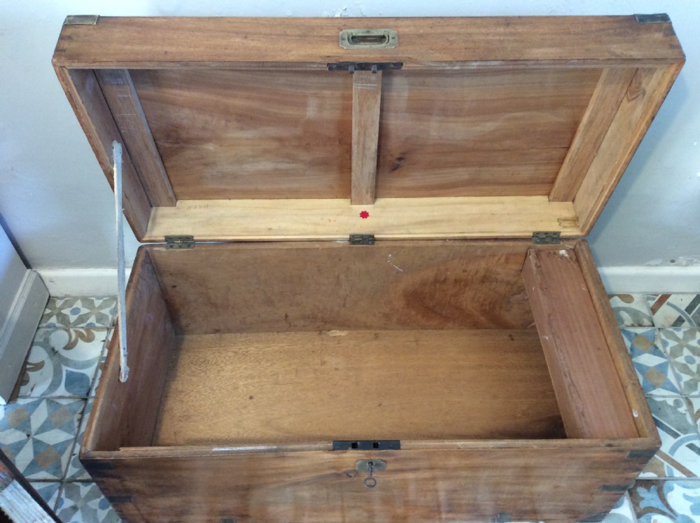 A 19thC camphor campaign trunk View IX