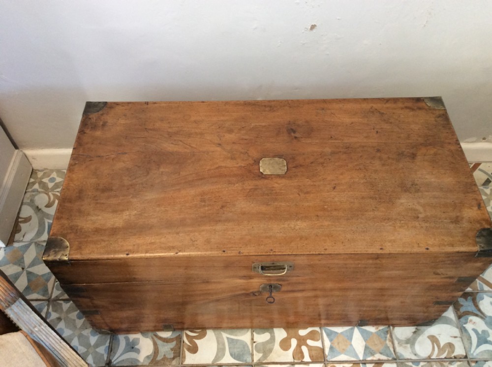 A 19thC camphor campaign trunk View XVI