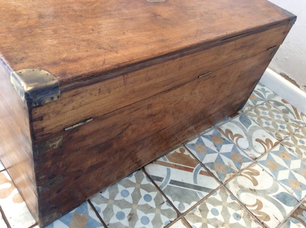 A 19thC camphor campaign trunk View XVII