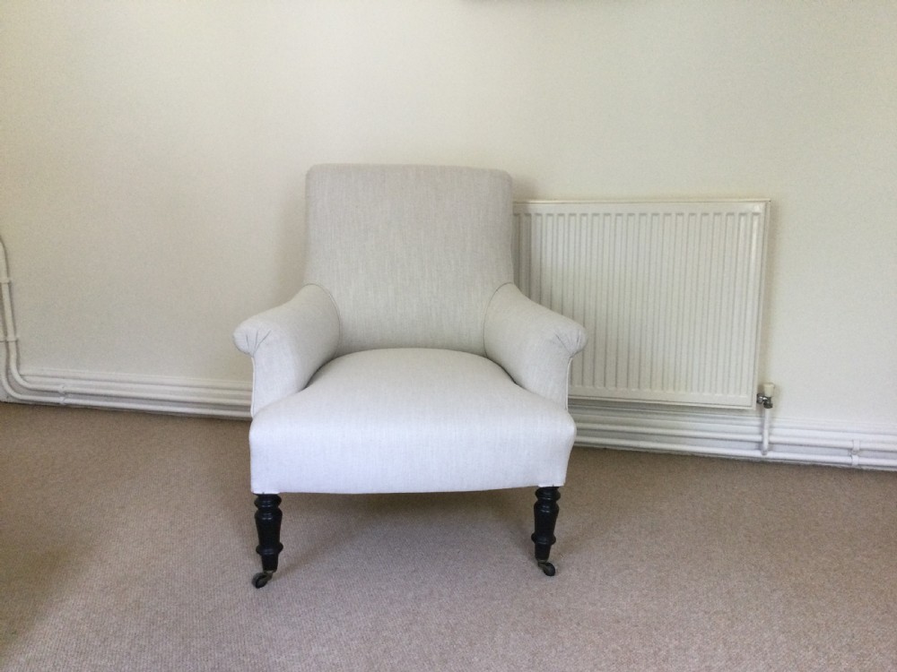 A C19th  French armchair