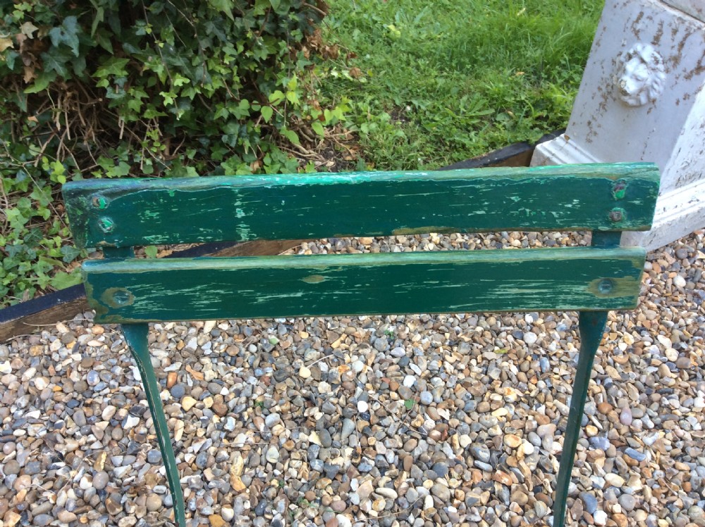 French iron garden table and chairs View VIII