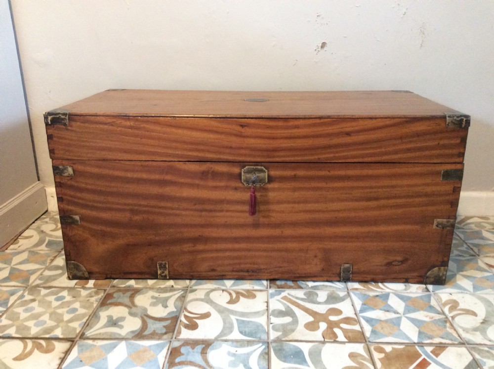 A 19thC Camphor campaign trunk