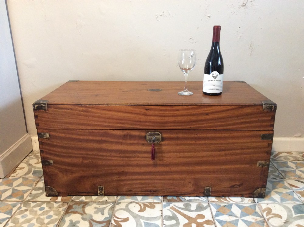 A 19thC Camphor campaign trunk View II