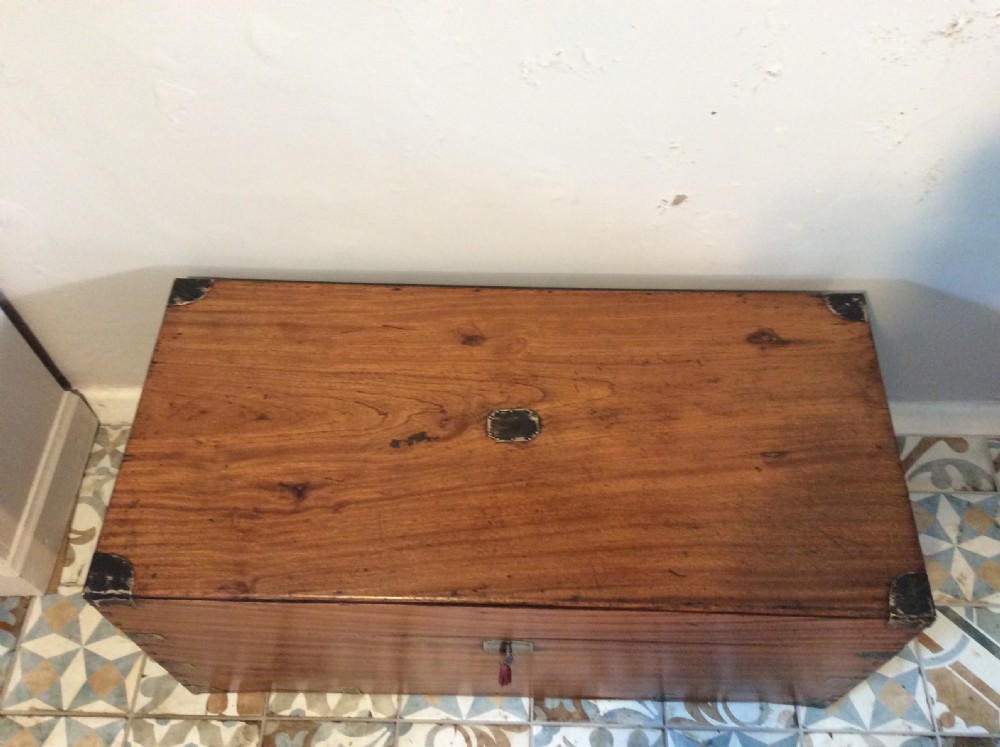 A 19thC Camphor campaign trunk View V