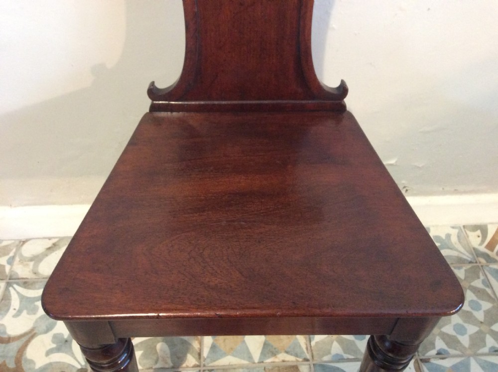 A late Georgian hall chair View IV