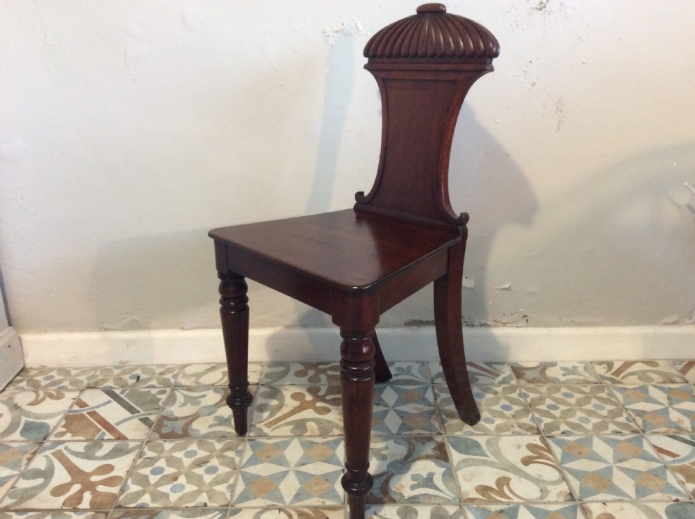 A late Georgian hall chair View VIII