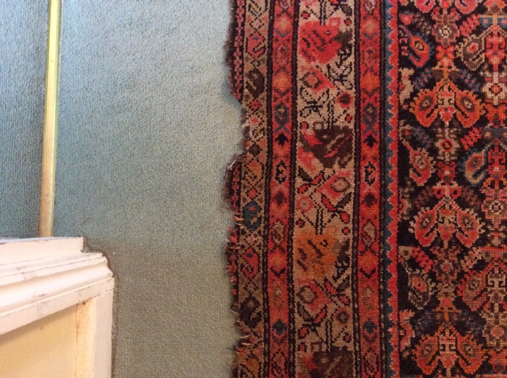 A 19thC Caucasian boteh design rug View VI