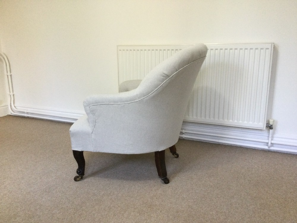 An English button back armchair View IV