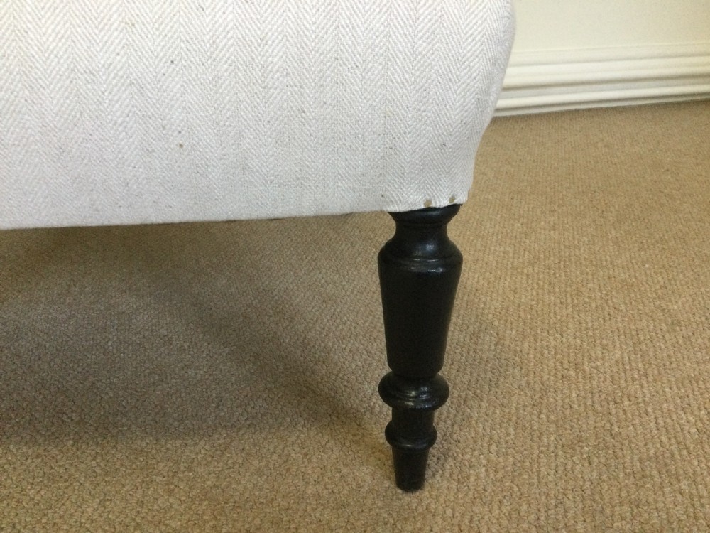 A pair of Napoleon III scroll back chairs View III