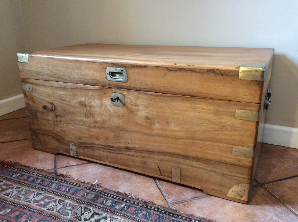 A 19thC Camphor campaign trunk