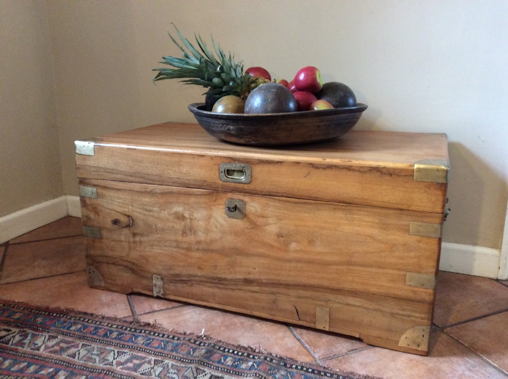 A 19thC Camphor campaign trunk View II