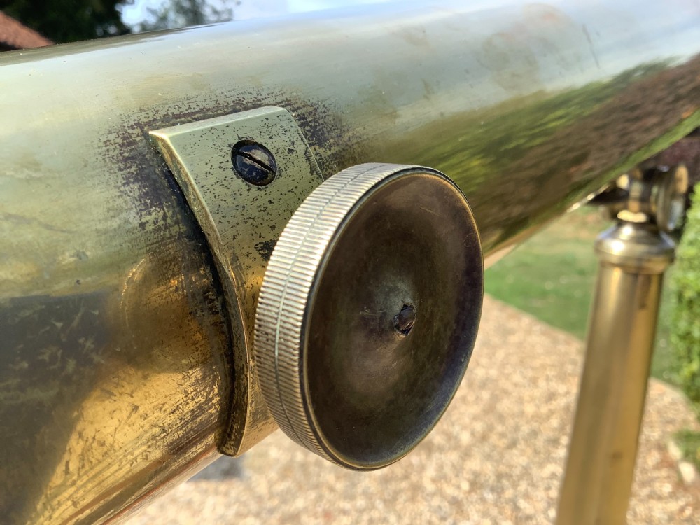 A large brass London made telescope View V