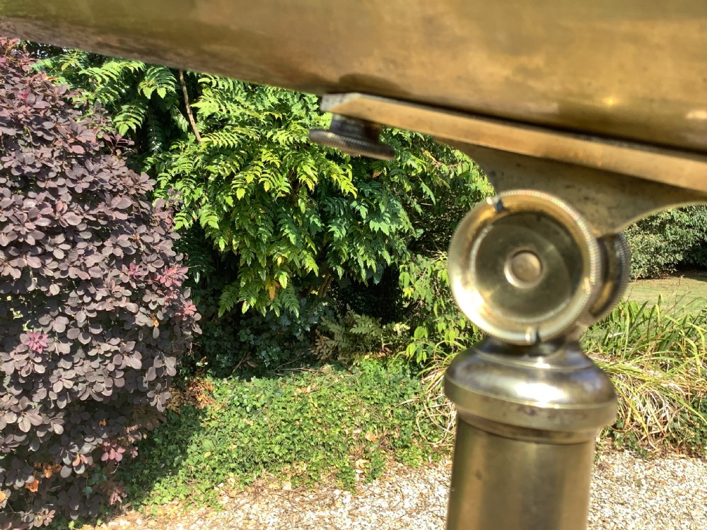 A large brass London made telescope View VI