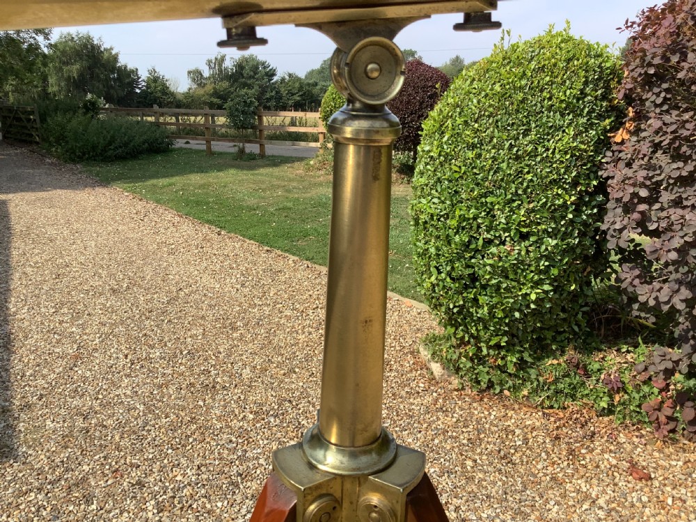 A large brass London made telescope View VIII