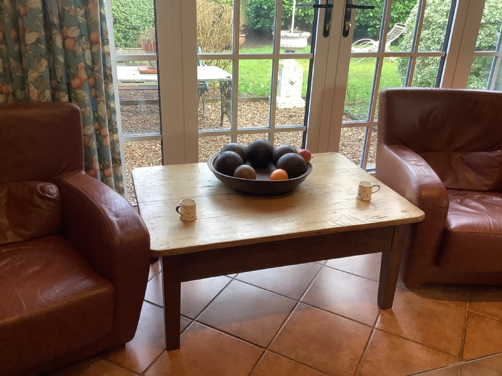 A rustic French coffee table View V