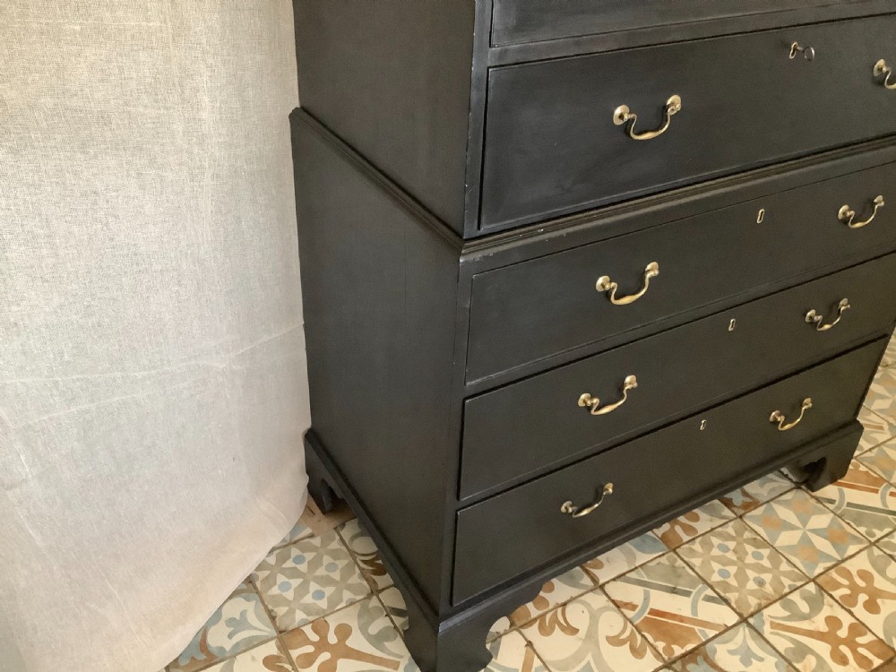 A Georgian chest on chest tallboy View XI