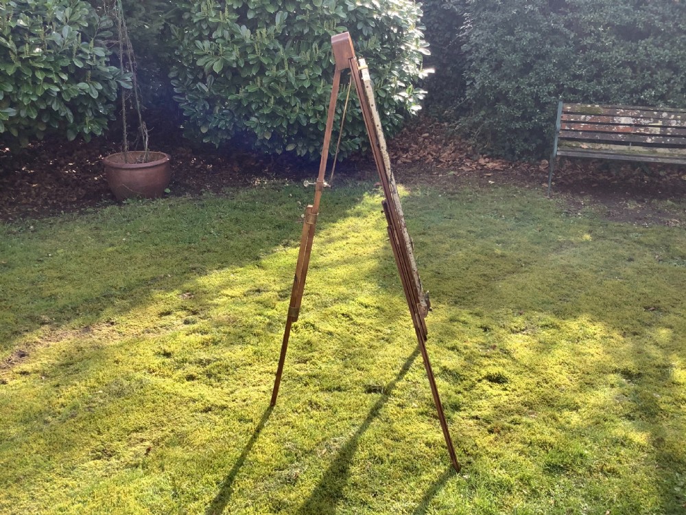 An unusual 19thC artists easel View XI