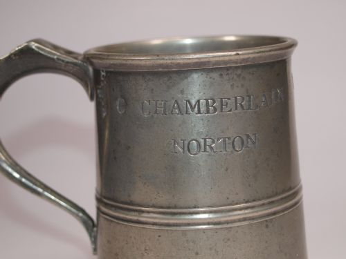ANTIQUE ENGLISH PEWTER 1 PINT MEASURE BY W MCKENZIE OF BIRMINGHAM 18251841 - ADDITIONAL PHOTO 7