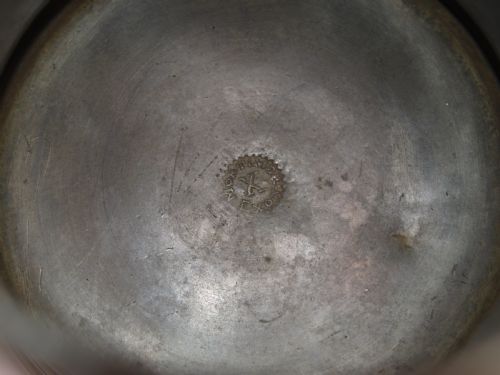 ANTIQUE ENGLISH PEWTER 1 PINT MEASURE BY J H MORTIMER OF EXETER DIED 1836 - ADDITIONAL PHOTO 6