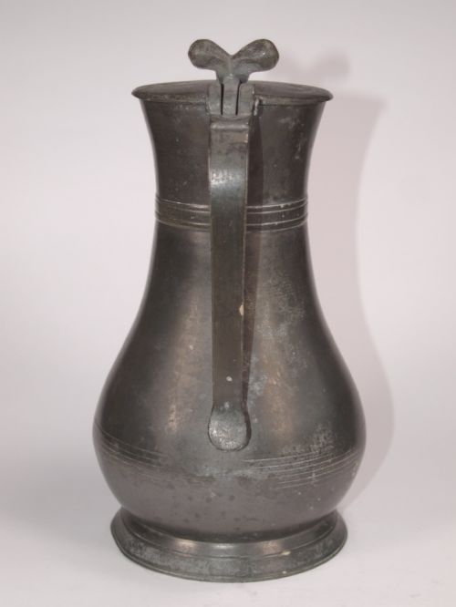 ANTIQUE GUERNSEY 1 QUART LIDDED FLAGON - ADDITIONAL PHOTO 3